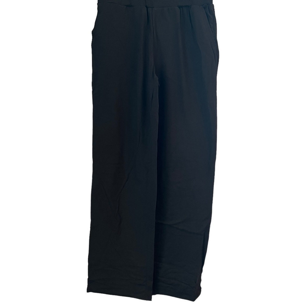 NWT Elizabeth Clarke Black Straight Leg Athletic Pants with Pockets XXS